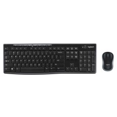 Tastiera e Mouse Wireless Logitech MK270 Nero Francese AZERTY    