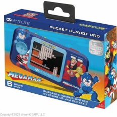 Console Portatile My Arcade Pocket Player PRO - Megaman Retro Games Azzurro    