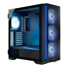 Case computer desktop ATX Modecom AT-HORIZON-MG-ARGB-10-000000-0002 Nero    