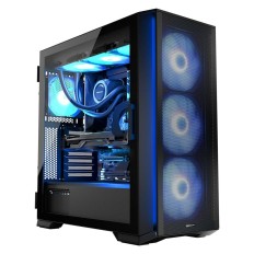 Case computer desktop ATX Modecom AT-HORIZON-MG-ARGB-10-000000-0002 Nero    