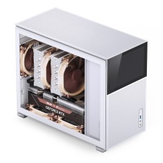 Case computer desktop ATX Jonsbo D31 MESH WHITE SC Bianco Display LCD    