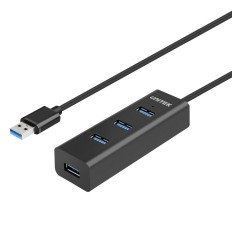 Hub USB 4 Porte Unitek Y-3089 Nero    