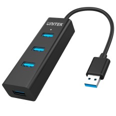 Hub USB 4 Porte Unitek Y-3089 Nero    