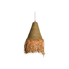 Lampadario DKD Home Decor Naturale Ferro 50 W Iuta (44 x 44 x 67 cm)    