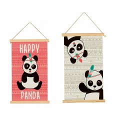 Decorazione da Parete Panda 1 x 54 x 33 cm (24 Unità)    