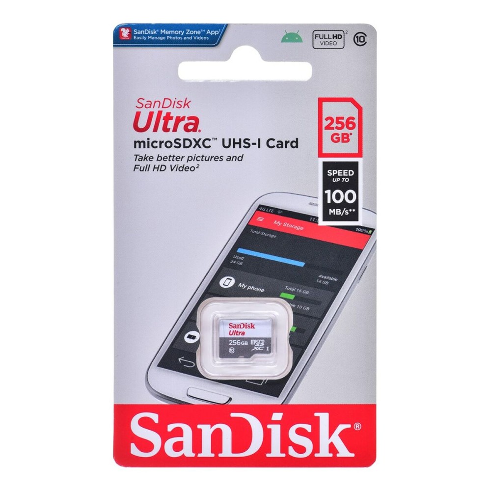 Scheda Micro SD SanDisk SDSQUNR-256G-GN3MN 256 GB    