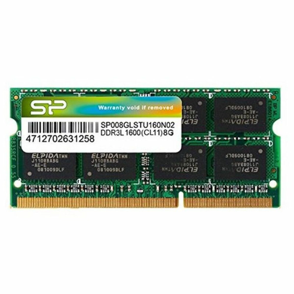 Memoria RAM Silicon Power PAMSLPSOO0022 8 GB 1600 MHz DDR3-PC3-12800 8 GB 1600 mHz CL11 DDR3L    