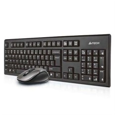 Tastiera e Mouse A4 Tech 7100N Qwerty UK Nero Monocromatica No Inglese QWERTY Qwerty US    