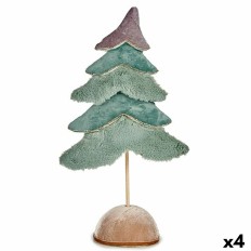 Albero di Natale Velluto Turchese 16 x 55 x 29 cm (4 Unità)    