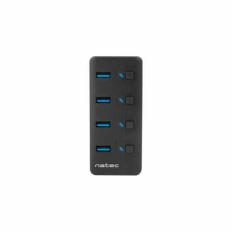 Hub USB Natec MANTIS Nero (1 Unità)    