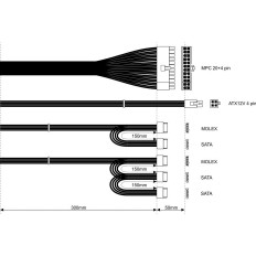 Fonte di Alimentazione Akyga AK-B1-500E 500 W RoHS CE REACH ATX    