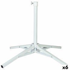 Base per Ombrellone Aktive Bianco Metallo 65 x 60,5 x 65 cm (6 Unità)    