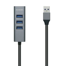 Hub USB Aisens A106-0507 Grigio Alluminio (1 Unità)    