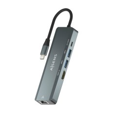 Hub USB Aisens ASUC-5P011-GR Grigio (1 Unità)    