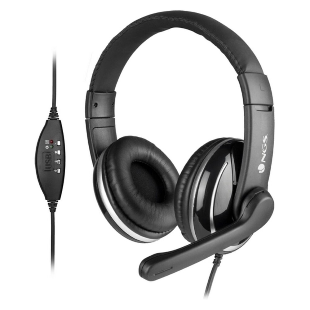 Auricolari con Microfono NGS NGS-HEADSET-0196 Nero    