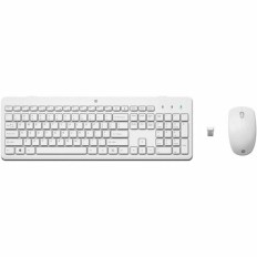 Tastiera e Mouse Wireless HP 230 Bianco Qwerty in Spagnolo    