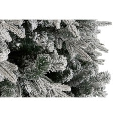 Albero di Natale Home ESPRIT Bianco Polietilene Nevoso 120 x 120 x 210 cm    