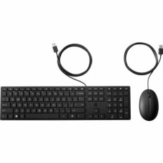 Tastiera e Mouse HP 9SR36AAABE Nero QWERTY    