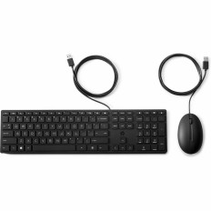 Tastiera e Mouse HP 9SR36AAABE Nero QWERTY    