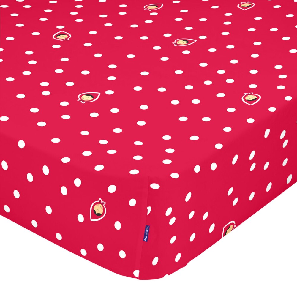 Lenzuolo con angoli HappyFriday MR FOX Rosso Multicolore 70 x 140 x 14 cm    