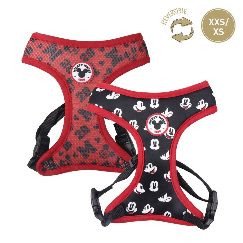 Imbracatura per Cani Mickey Mouse XXS/XS Nero    