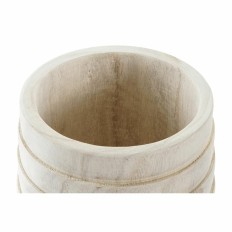 Vaso DKD Home Decor Marrone Naturale Quadrato Boho 17 x 17 x 16 cm    