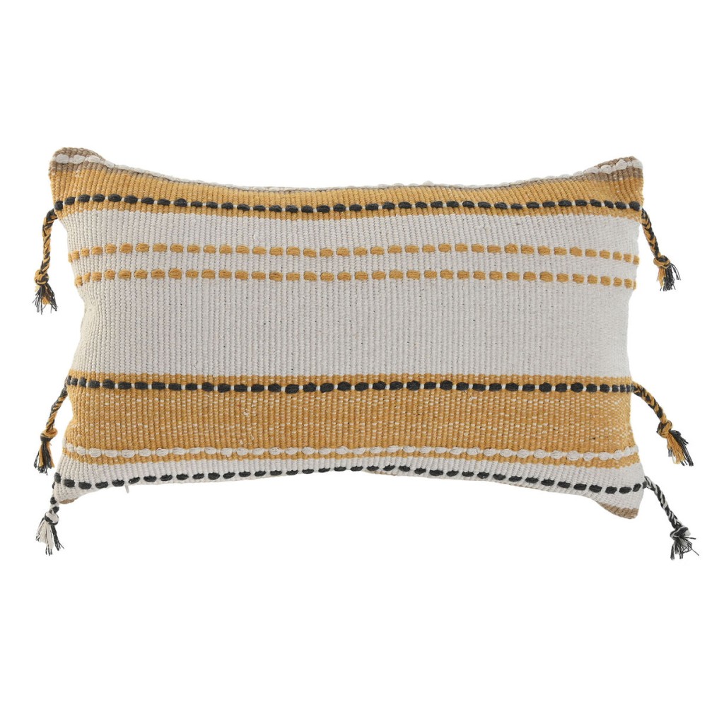 Cuscino Home ESPRIT Beige Senape Boho 50 x 30 cm    