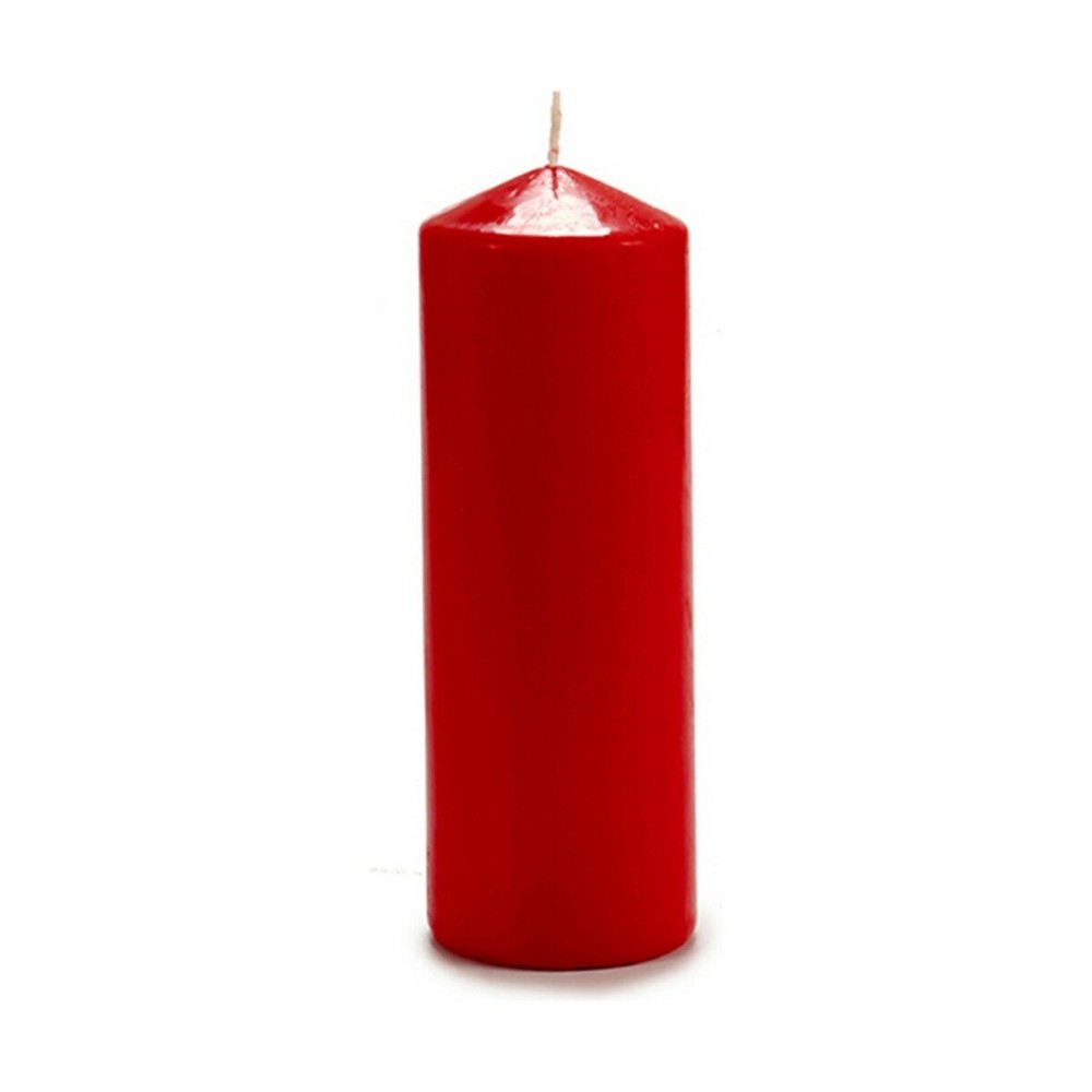 Candela 20 cm Rosso Cera (4 Unità)    