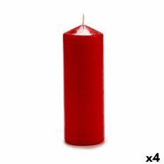 Candela 20 cm Rosso Cera (4 Unità)    