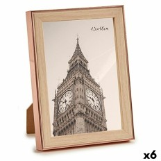 Cornice Portafoto Marrone Rame Plastica Vetro (15,6 x 2 x 20,7 cm) (6 Unità)    