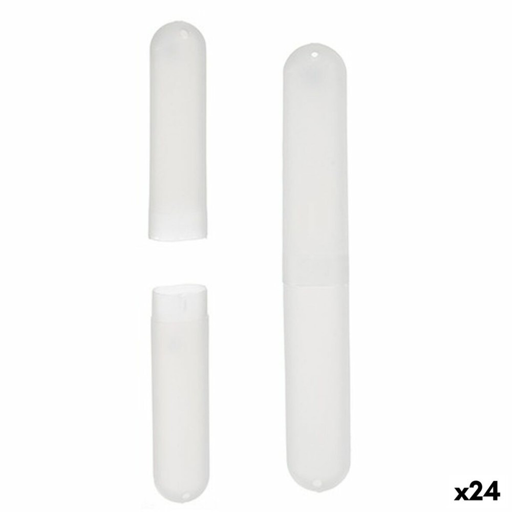 Portaspazzolini da Denti Trasparente polipropilene 20 x 2 x 3 cm (24 Unità)    