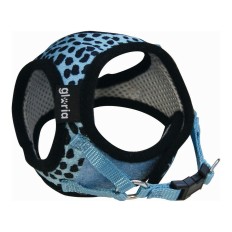 Imbracatura per Cani Gloria Leopardo M 27-35 cm Azzurro    