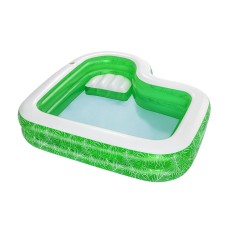 Bestway Piscina Gonfiabile 2 Camere Tropical 231x231x51 cm +6 Anni Giardino 54336    