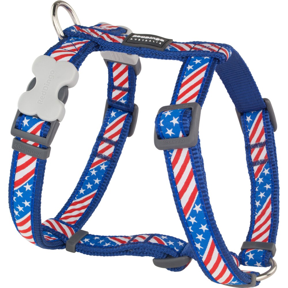 Imbracatura per Cani Red Dingo STYLE US FLAG 36-54 cm 30-48 cm    