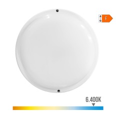 Applique da Parete EDM 32447 Bianco Plastica F 18 W 120 W 1820 Lm Sensore di Movimento Sensore di luce Rotondo (6400 K)    