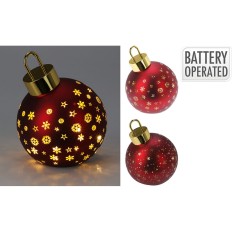 Palla di Natale Lifetime Rosso Ø 15 cm Luce LED    