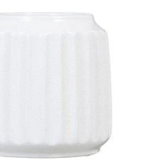 Vaso Ceramica 16 x 16 x 16 cm Bianco    