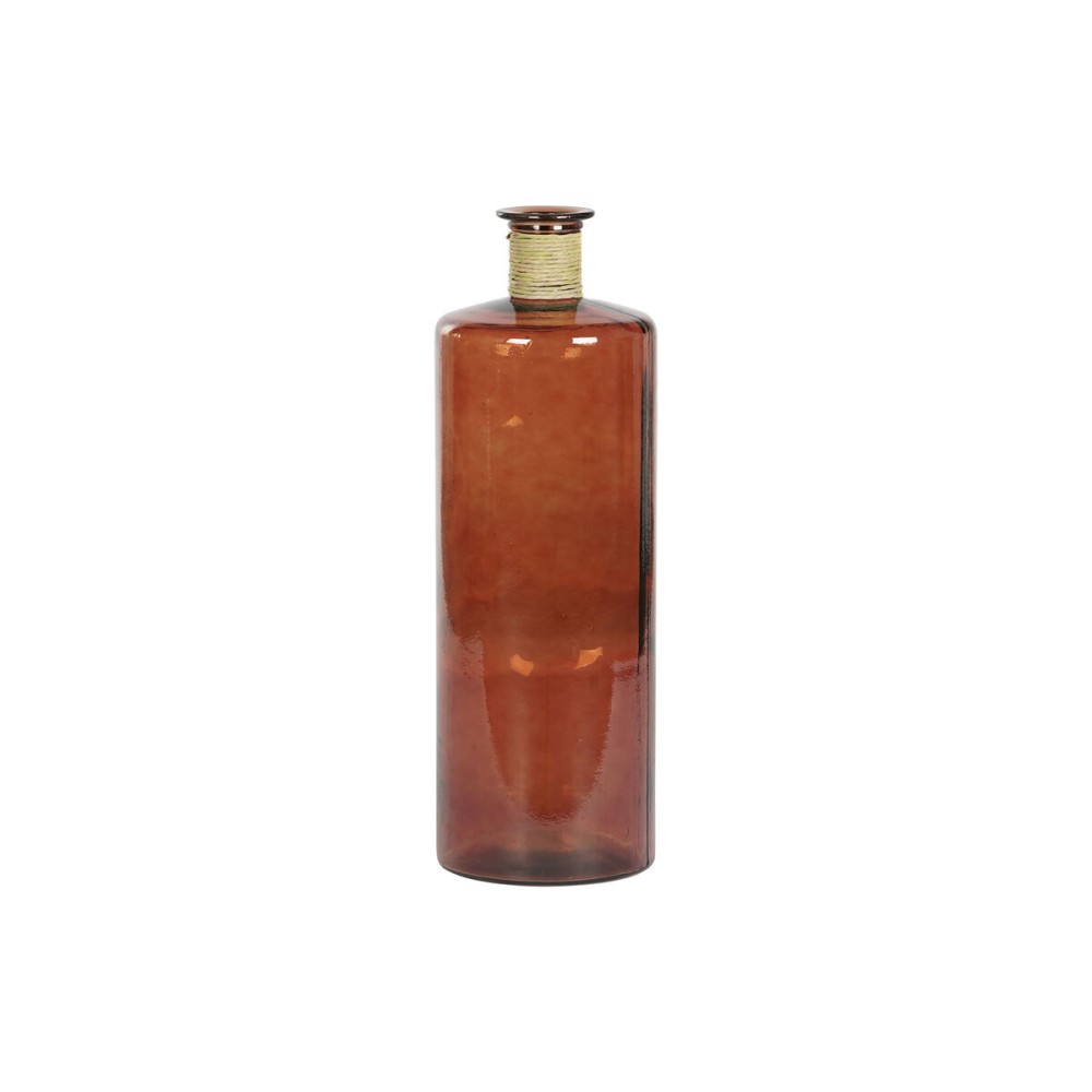 Vaso DKD Home Decor Terracotta Corda Vetro Temperato 25 x 25 x 75 cm    