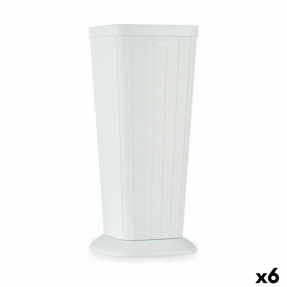 Portaombrelli Stefanplast Elegance Bianco Plastica 25 x 57 x 25 cm (6 Unità)    