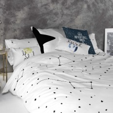 Fodera per cuscino HappyFriday Blanc Constellation Multicolore 60 x 60 cm    