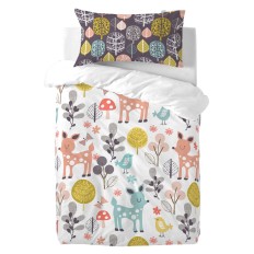 Federa HappyFriday Moshi Moshi Woodland Multicolore 50 x 75 cm    