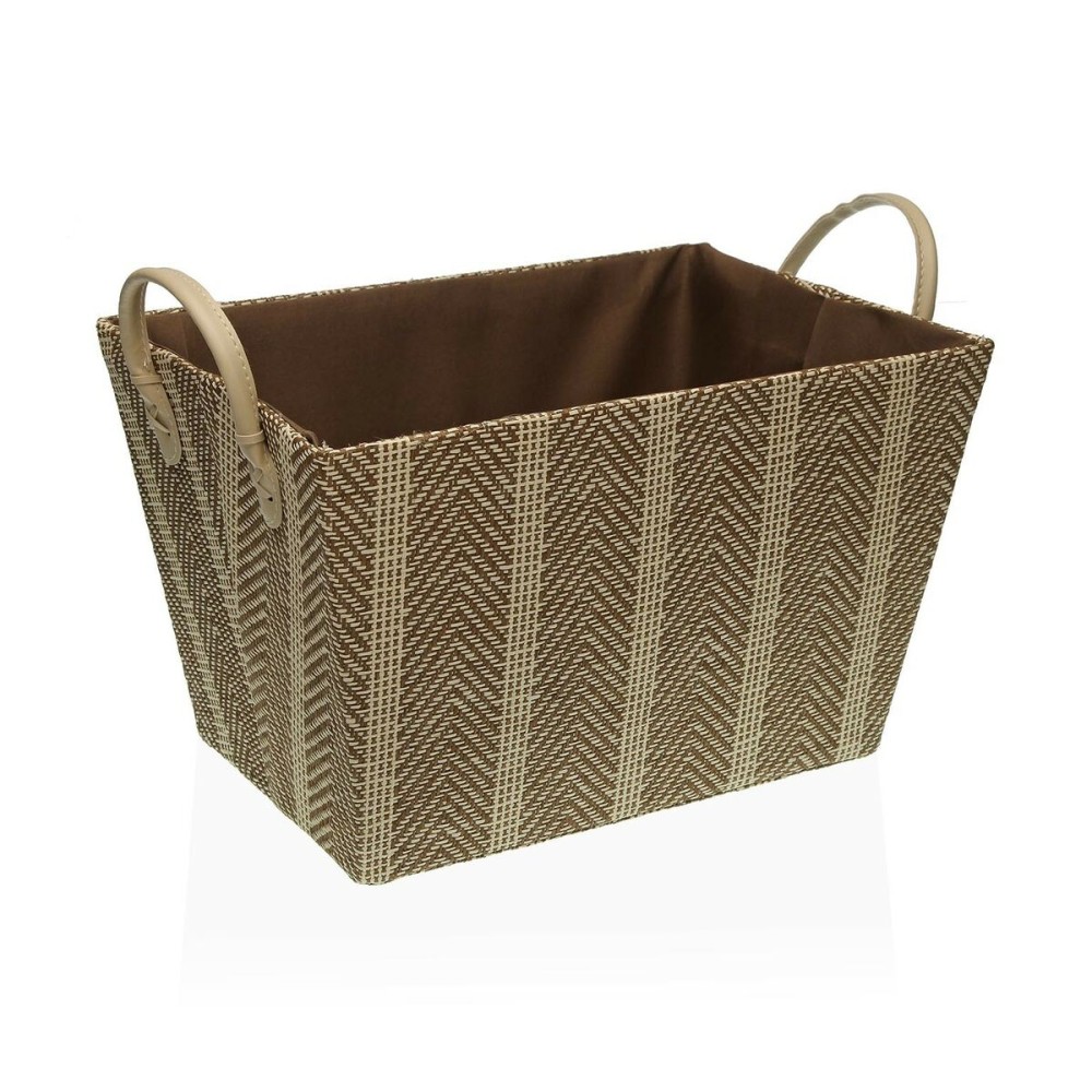 Cestino Versa Beige Carta (26 x 22 x 36 cm)    