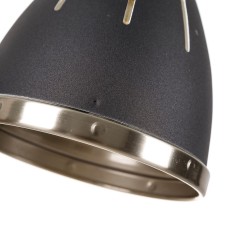 Lampadario 13,2 x 13,2 x 16 cm Nero Metallo industriale    