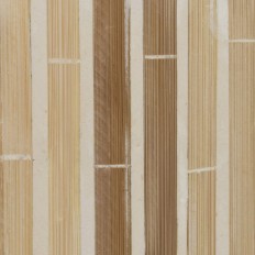 Portacandele Beige Bambù Legno MDF 10,5 x 10,5 x 16 cm    