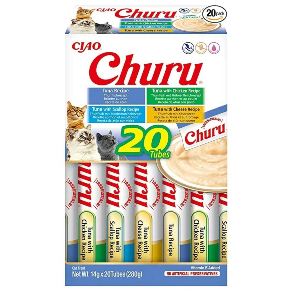 Spuntino per Cat Inaba Churu Variety box Tuna Pesce    