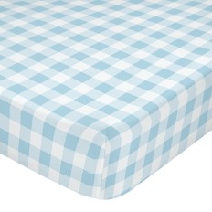 Lenzuolo con angoli HappyFriday BASIC KIDS Azzurro 60 x 120 x 14 cm Vichy    