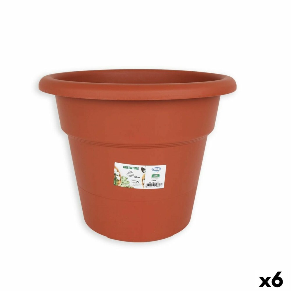 Vaso Dem Greentime Rotonda Marrone ø 30 x 24 cm (6 Unità)    