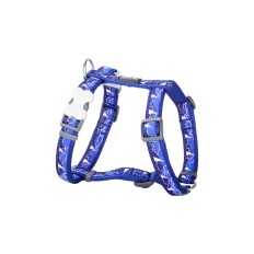 Imbracatura per Cani Red Dingo Lightning 25-39 cm Blu Marino    