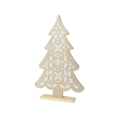 Decorazione Natalizia Lifetime Bianco Naturale Albero di Natale Abete 30 x 6 x 48 cm Piccolo    