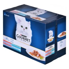 Cibo per gatti Purina Gourmet Salmone Tonno Pesce 12 x 85 g    